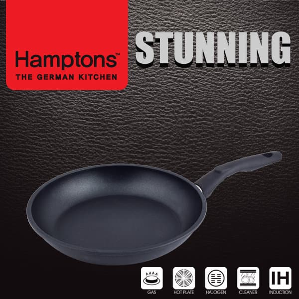 [Hamptons]독일 햄튼 스터닝 다이캐스팅 인덕션 블랙 후라이팬 24cm