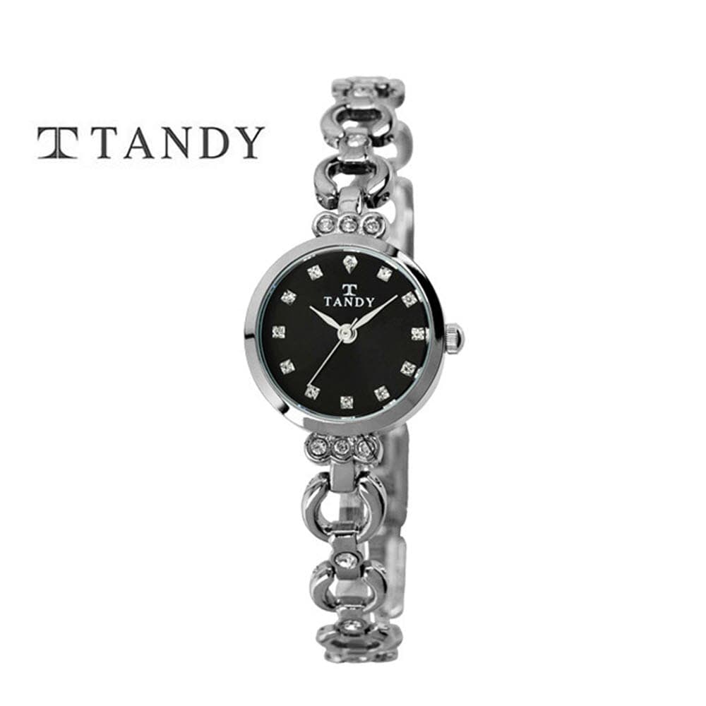 [TANDY] 탠디 럭셔리 여성용 쥬얼워치(스와로브스키 식입) T-4033 블랙