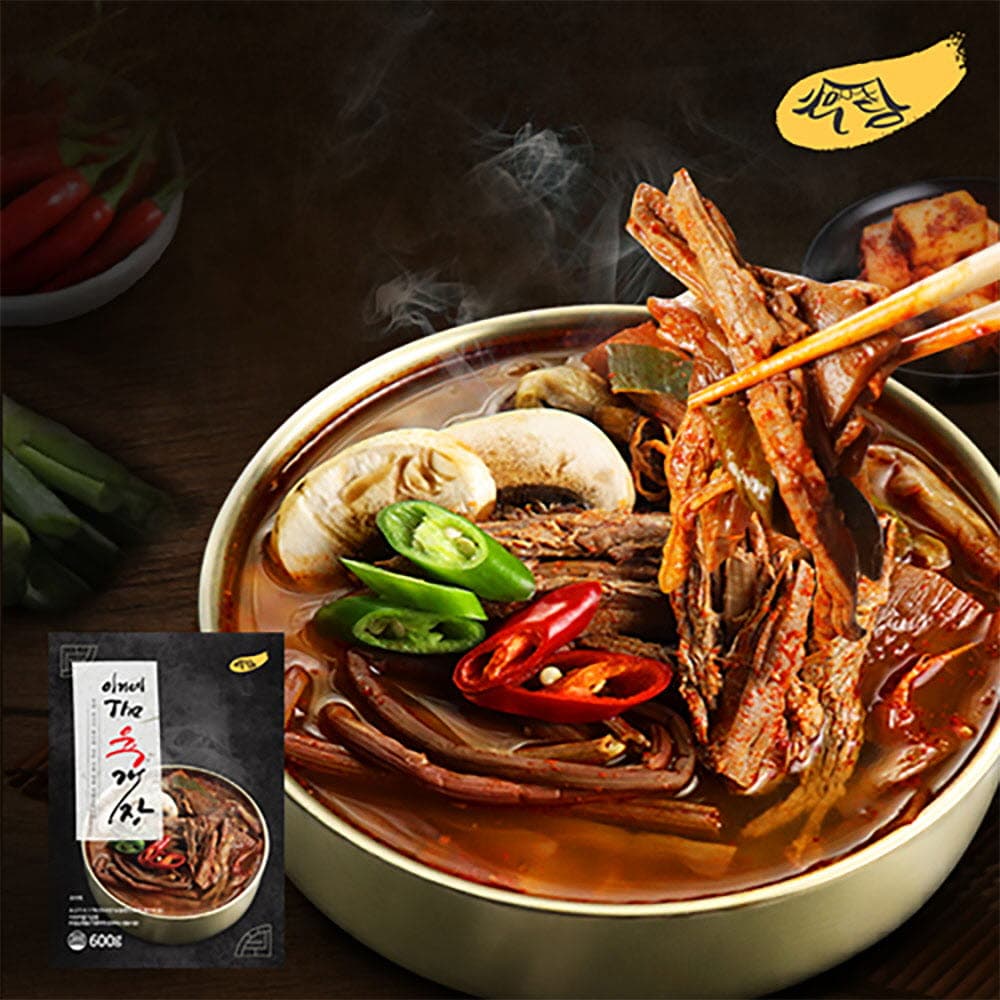[유통기한할인]이거네 THE 육개장 600g x 5봉/2024년12월17일까지