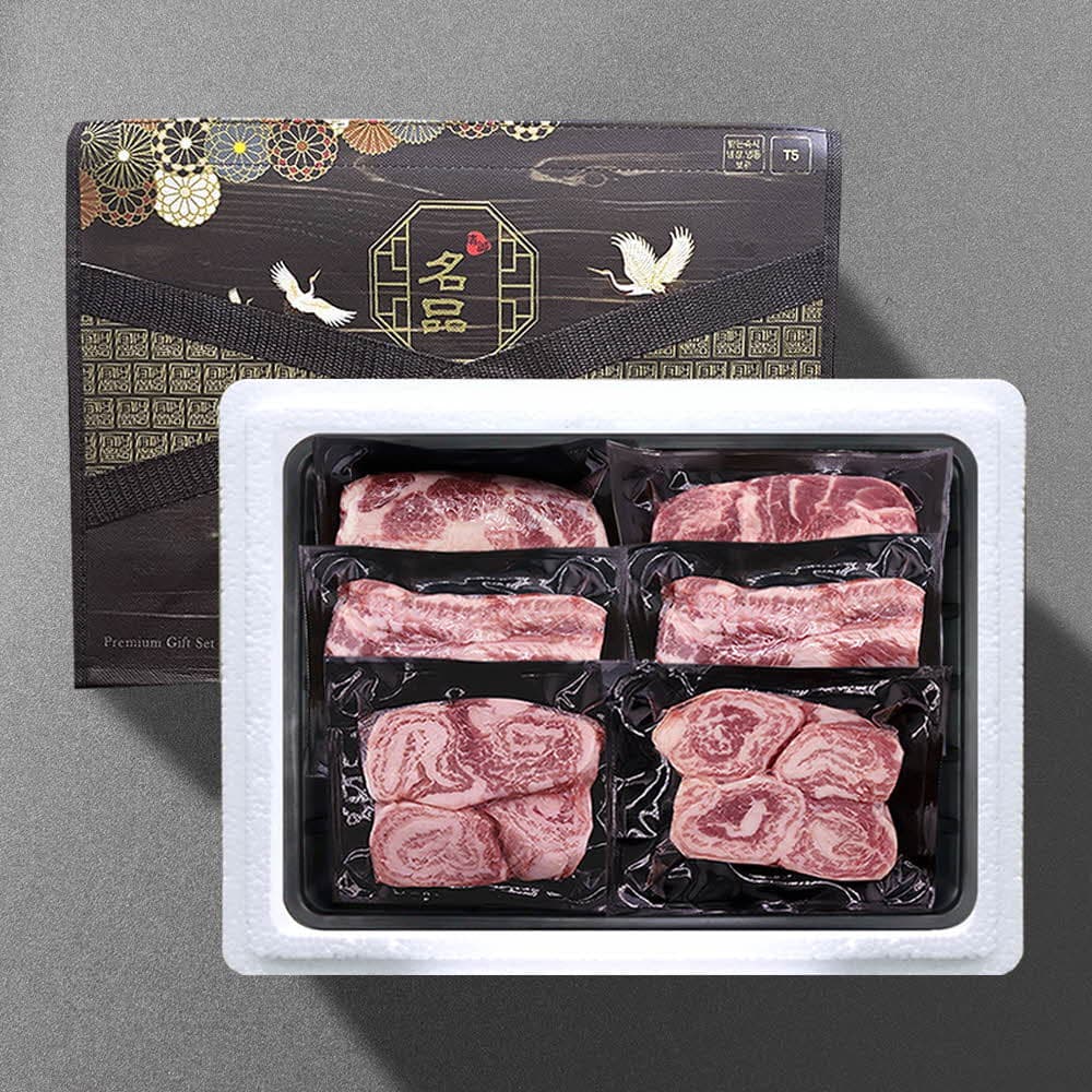 [기품맛담] 이베리코베요타 1.2kg 선물세트 1호(목4/갈4/눈4)