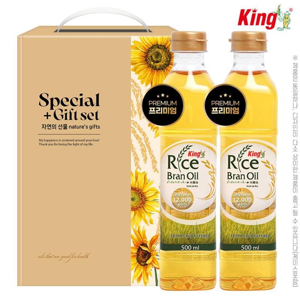 (세계No.1)킹 프리미엄현미유500ml 2P(2종)