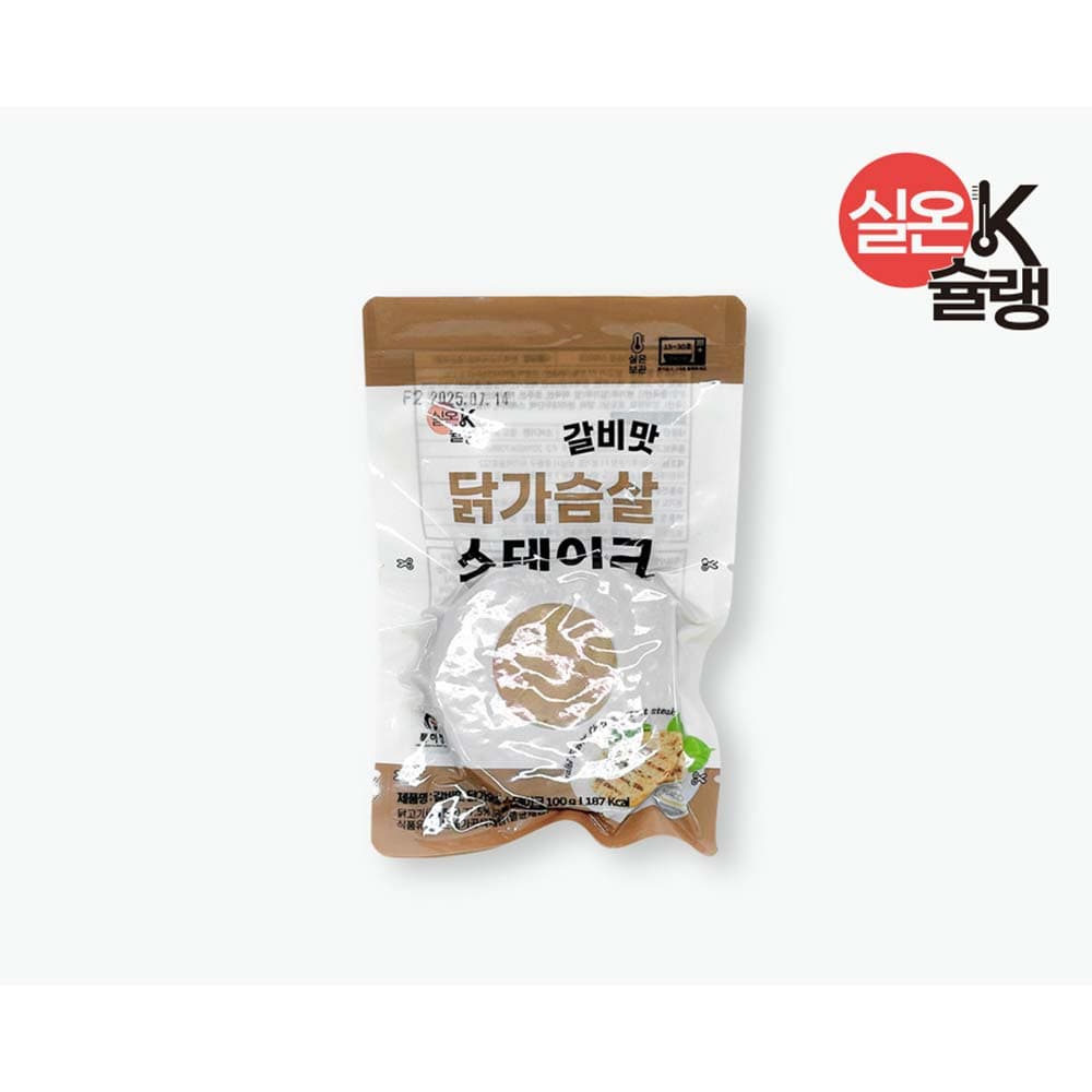 실온K슐랭 갈비맛 닭가슴살 스테이크 100g