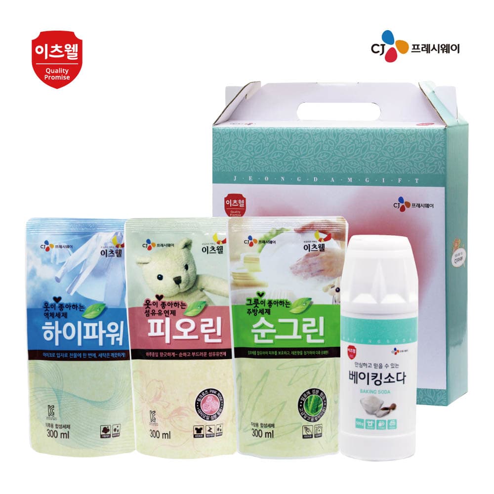 CJ이츠웰 베이킹(용기),피오린,하이파워,순그린4종세트 00759