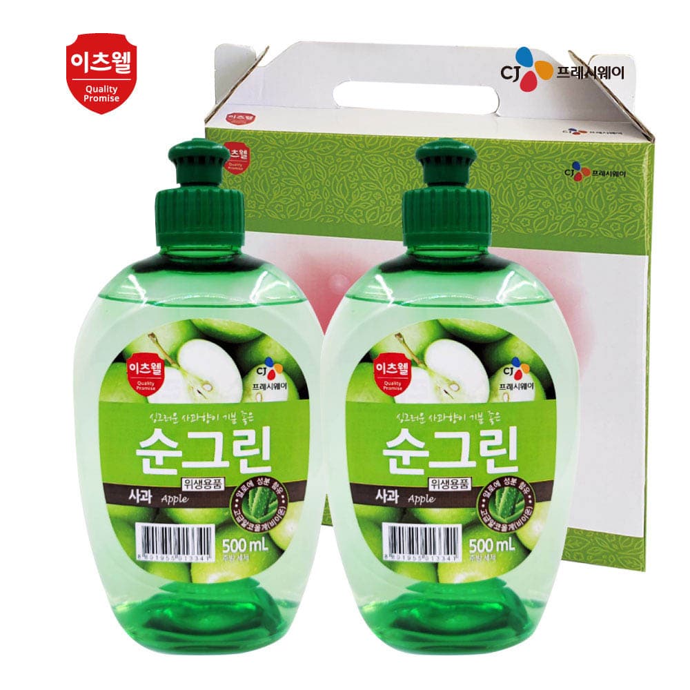 CJ순그린 사과2종세트500ml(캡형) 00389