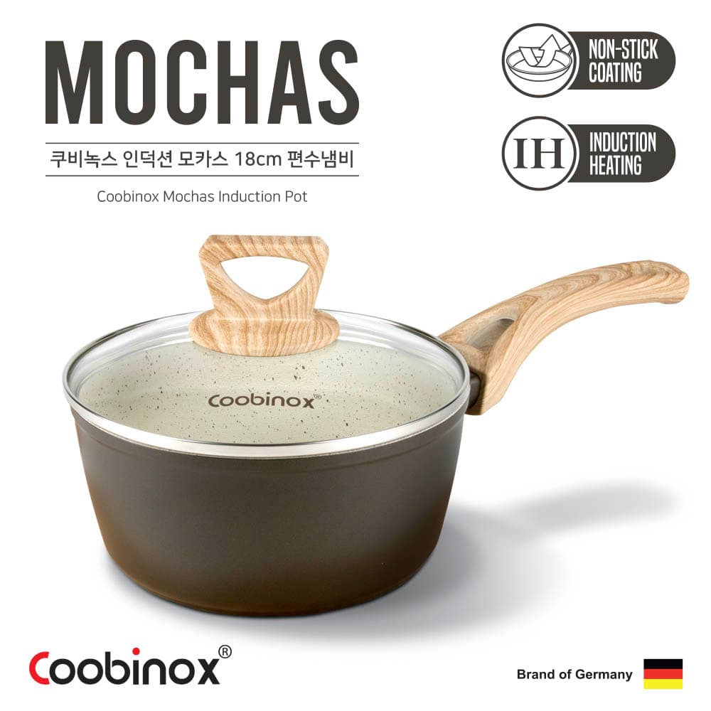 쿠비녹스 인덕션 모카스 18cm 편수냄비 CO-24-01