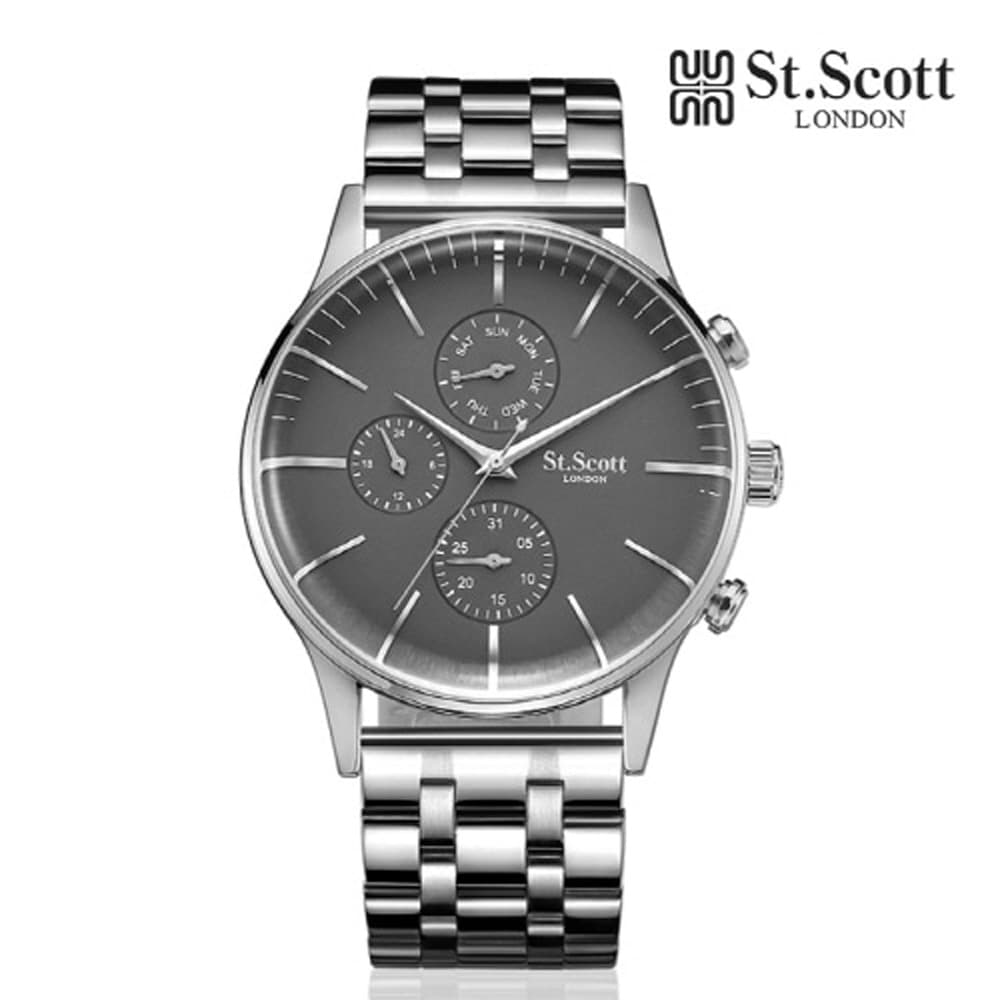 세인트스코트 젤로스 멀티 남성 메탈시계 ST6013M-SGS