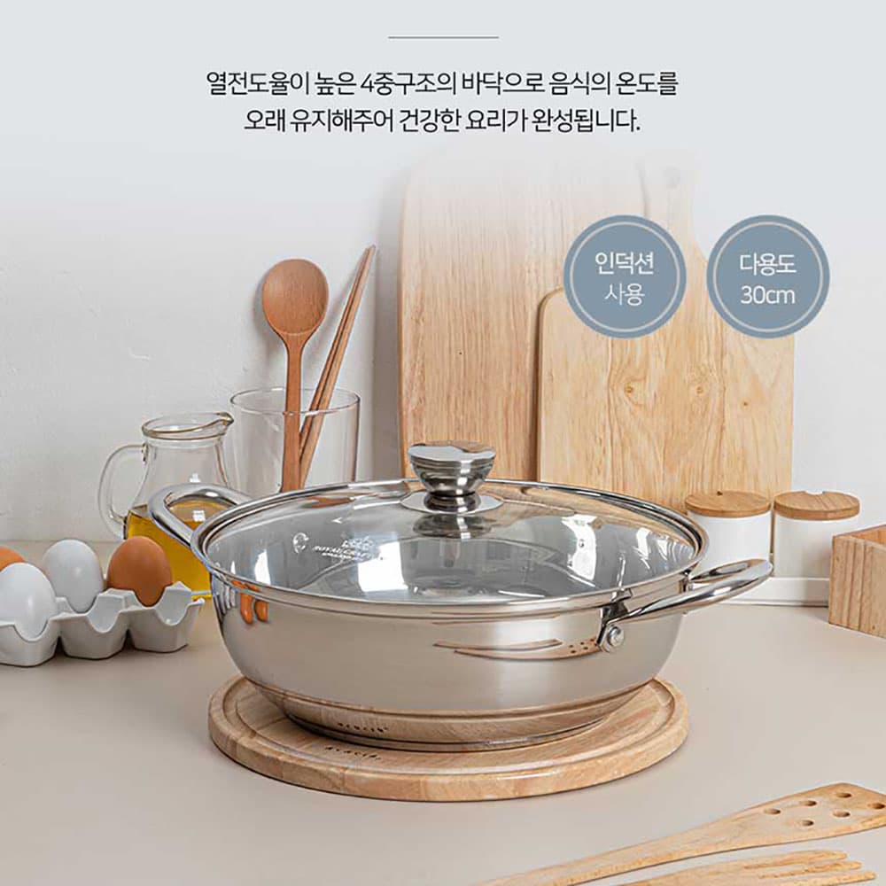 로얄그래프톤 리썸 IH 스텐냄비 파티웍30 RG1150