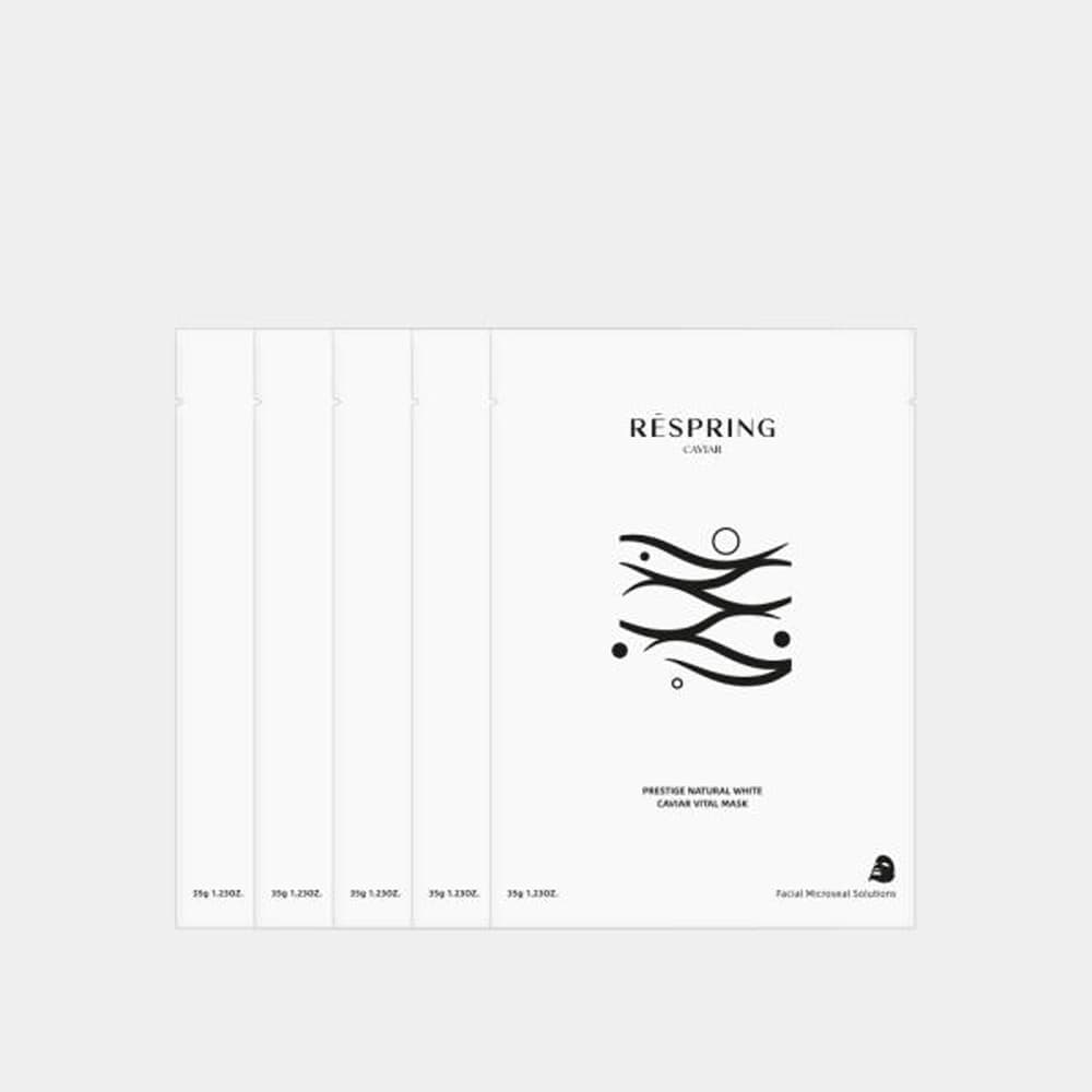 리스프링 네츄럴 화이트 캐비어 마스크 5매입