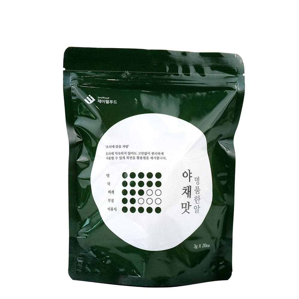 제이웰푸드 명품한알 야채맛 60g (3g x 20ea)