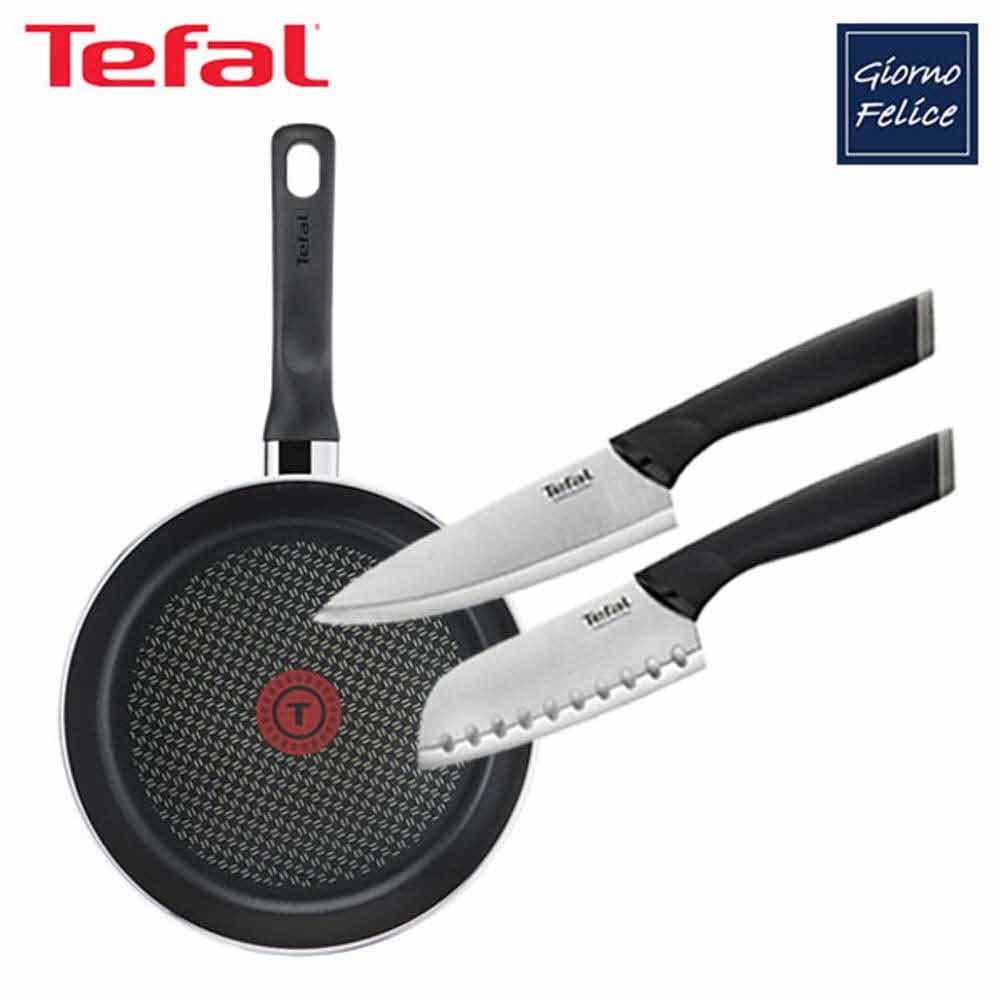 테팔 IH 초콜릿 티타늄 프로 프라이팬 24cm+컴포트 식도 15cm+산도쿠식도 12cm TFC-IC4CFCH15ST12