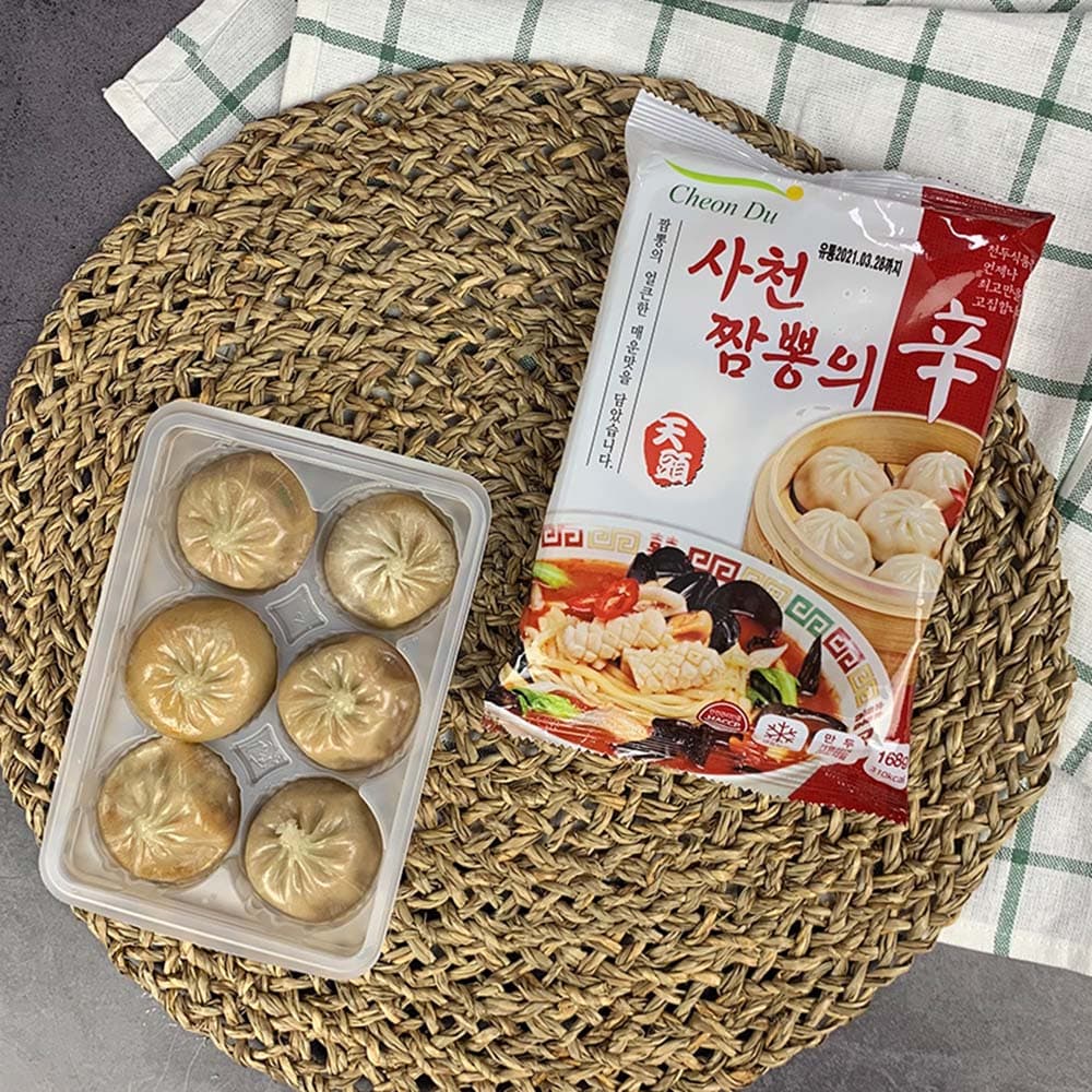 천두식품 사천짬뽕의신 168g 5봉 (전자레인지용)