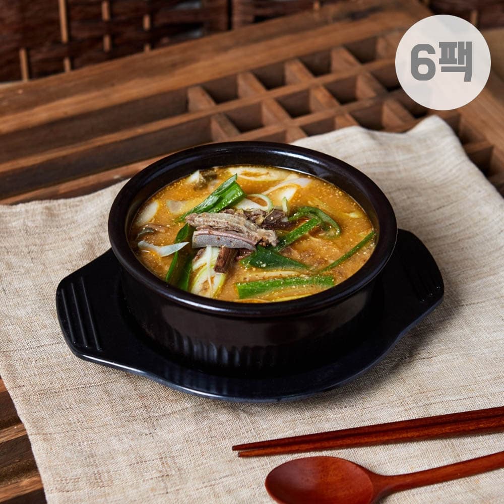 전주희약선요리 몸보신 흑염소탕 1kg x 6팩