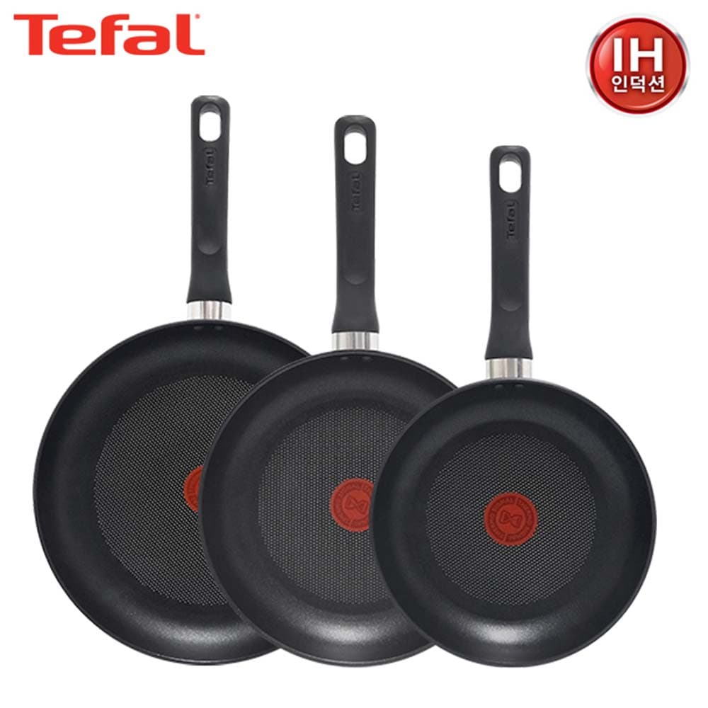 테팔 인덕션 델리커시 티타늄 프라이팬 22cm+24cm+28cm TFC-ID248