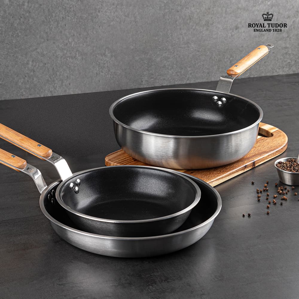 로얄튜더 리버티 통3중 하이후라이팬 22cm