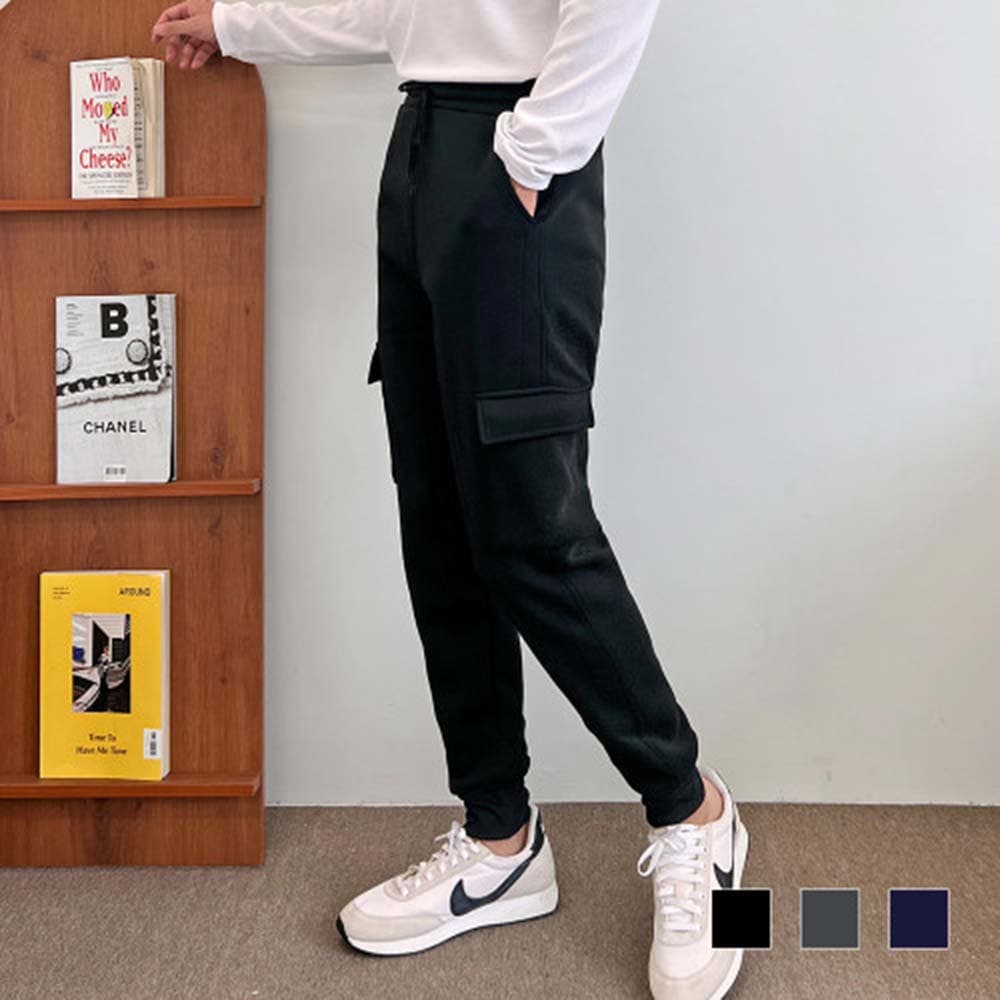 캠브릿지 첼시로버 기모 카고 조거 팬츠