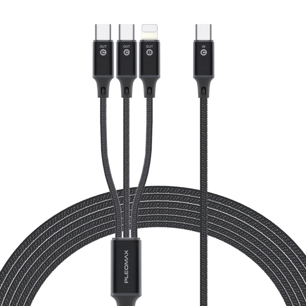플레오맥스 PLEOMAX 충전(데이터)케이블 30W PM-C TO 3 One 3in1 CABLE