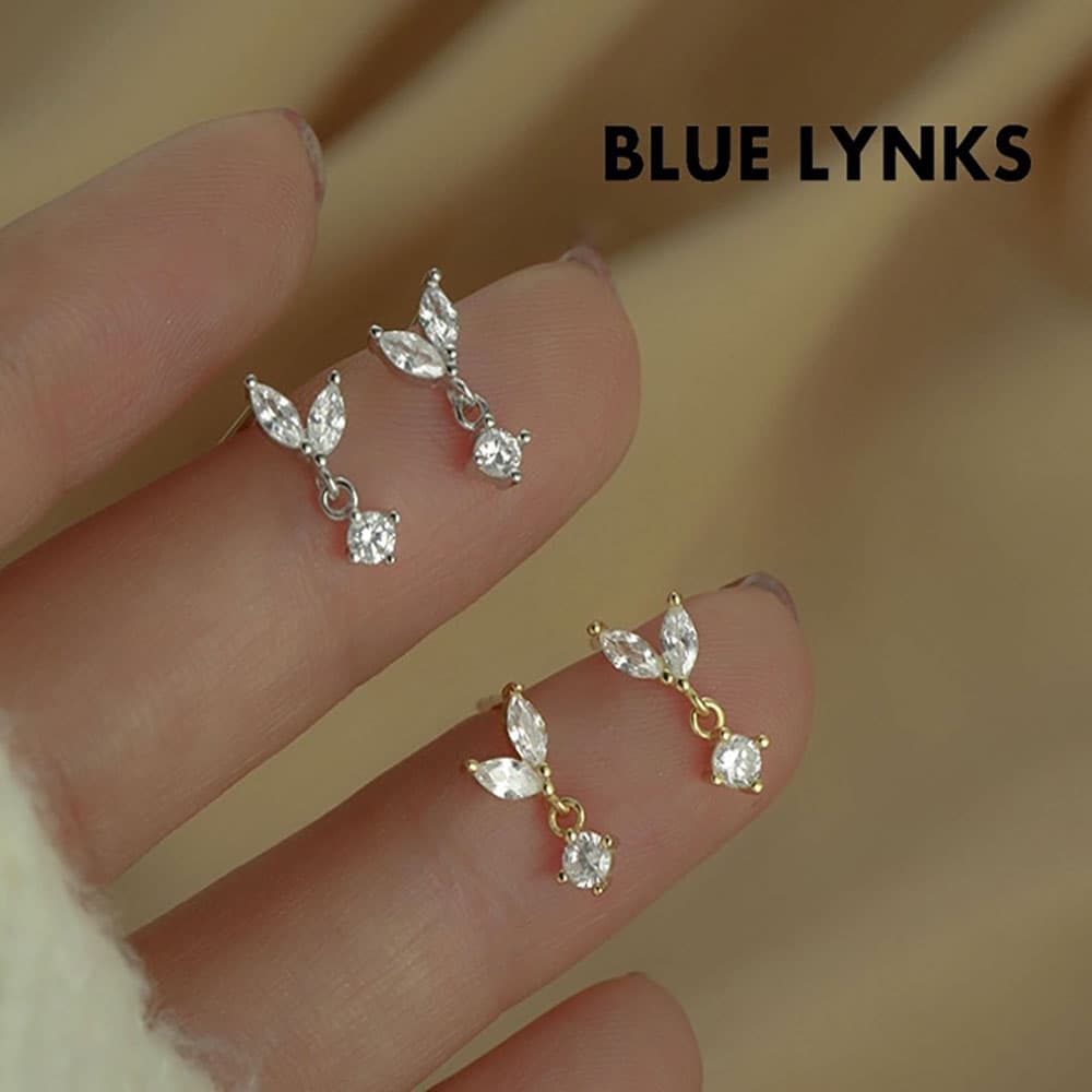 블루링스 실버 S925 쓰리디핏 하트 귀걸이 BLM-TNC01