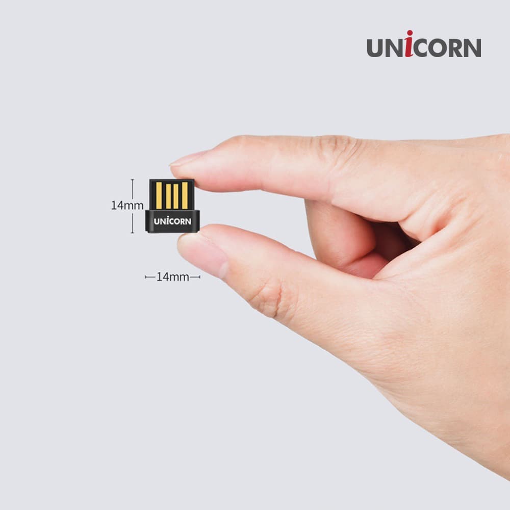 유니콘 블루투스 5.3 동글 데스크탑 블루투스 어댑터 초소형 USB 동글이 XB-530V