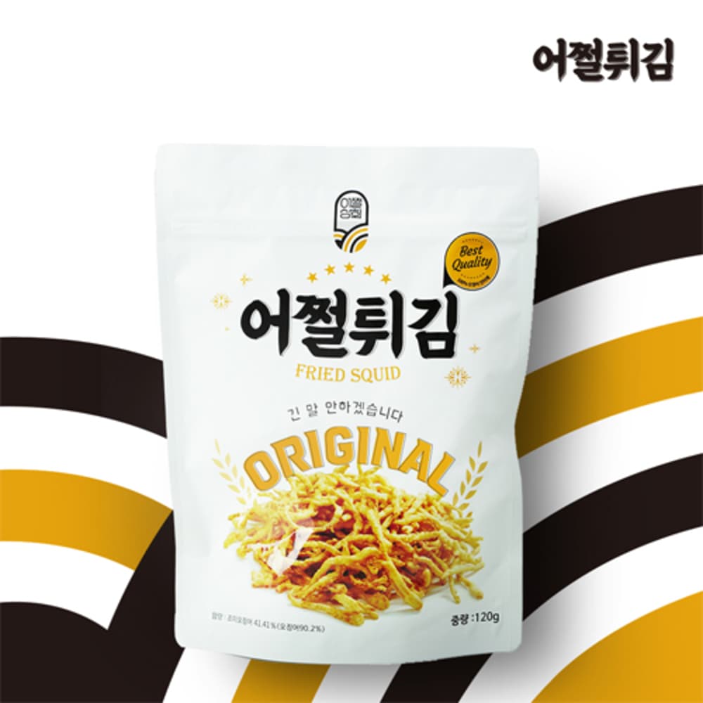 어쩔튀김 후라이드 오징어 진미채 튀김 120g
