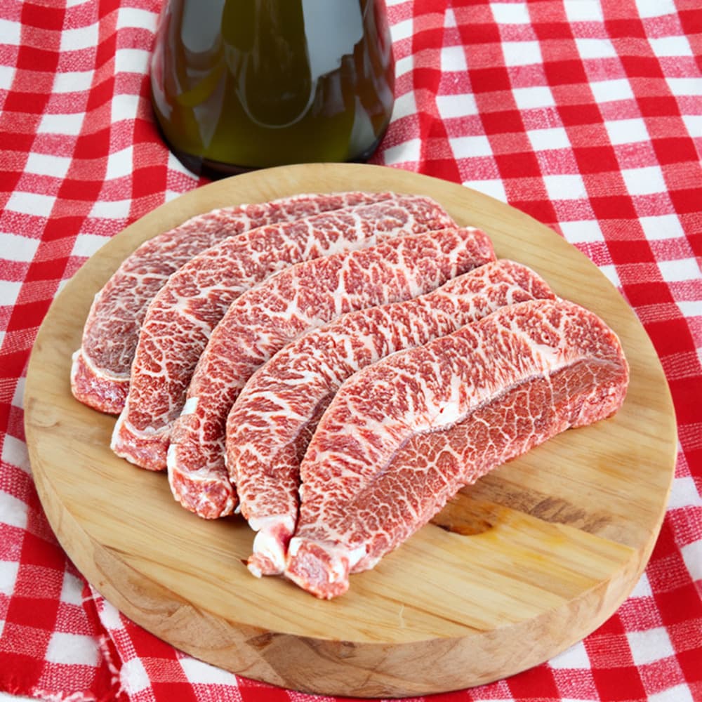 우아한한끼 소고기 한우 투뿔 부채 200g 2개