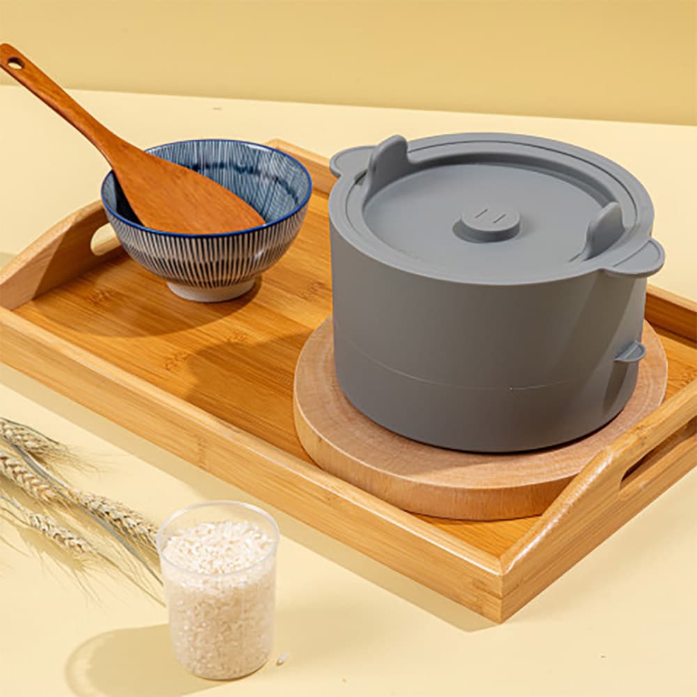 칼로피그 실리콘 저당밥솥 (그레이/피치)
