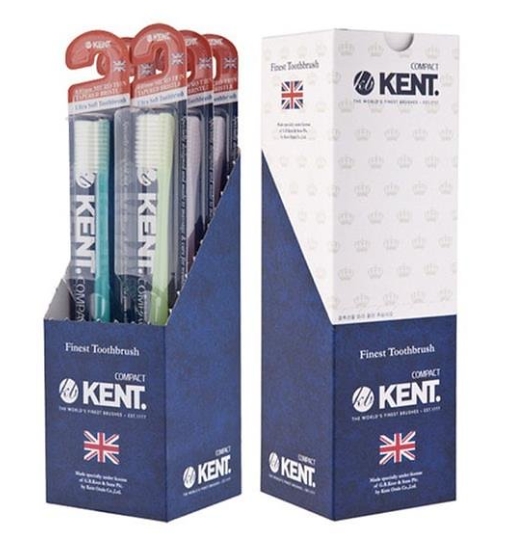 켄트 컴팩트 칫솔 6p 세트(COMPACT/블루포장) 상세이미지