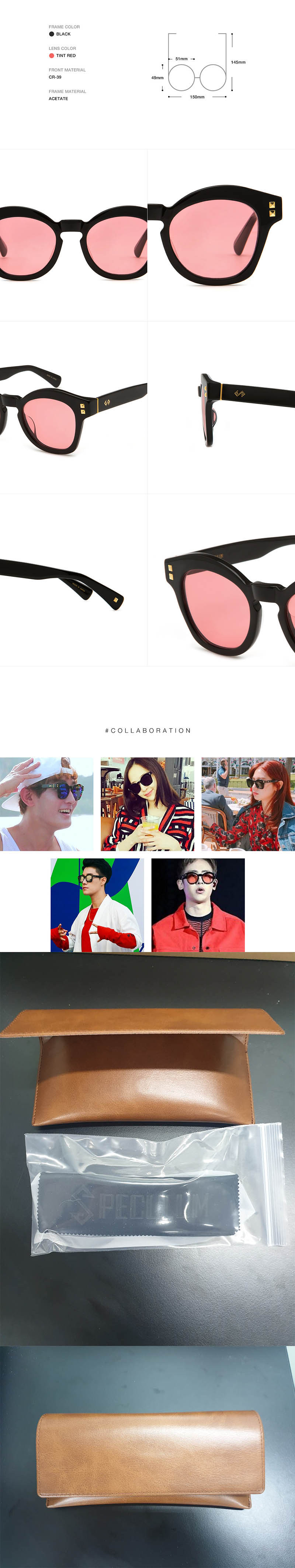 스페쿨룸 선글라스 Master Piece 2 BLK (TINT RED) 상세이미지