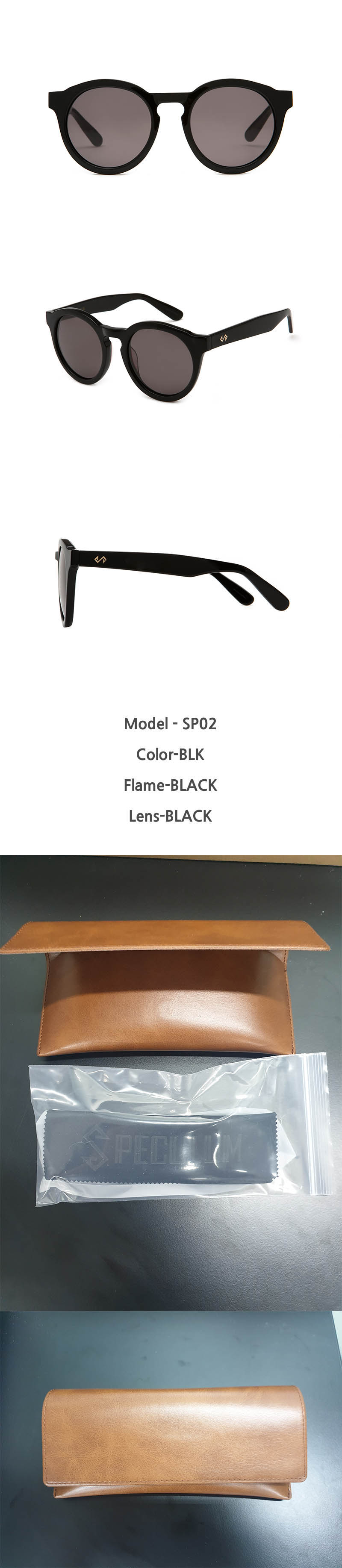 스페쿨룸 선글라스 SP02 BLK 상세이미지