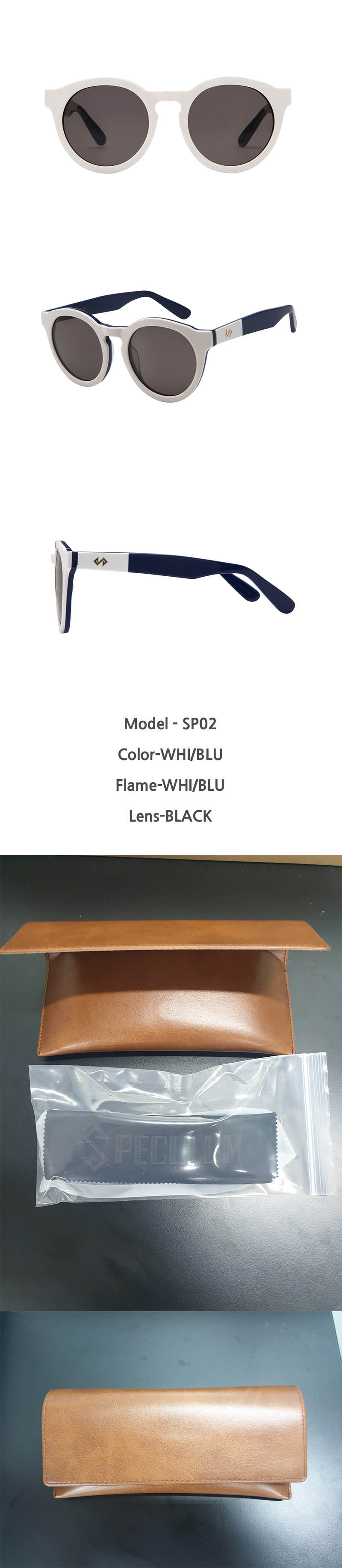 스페쿨룸 선글라스 SP02 WHI/BLU 상세이미지