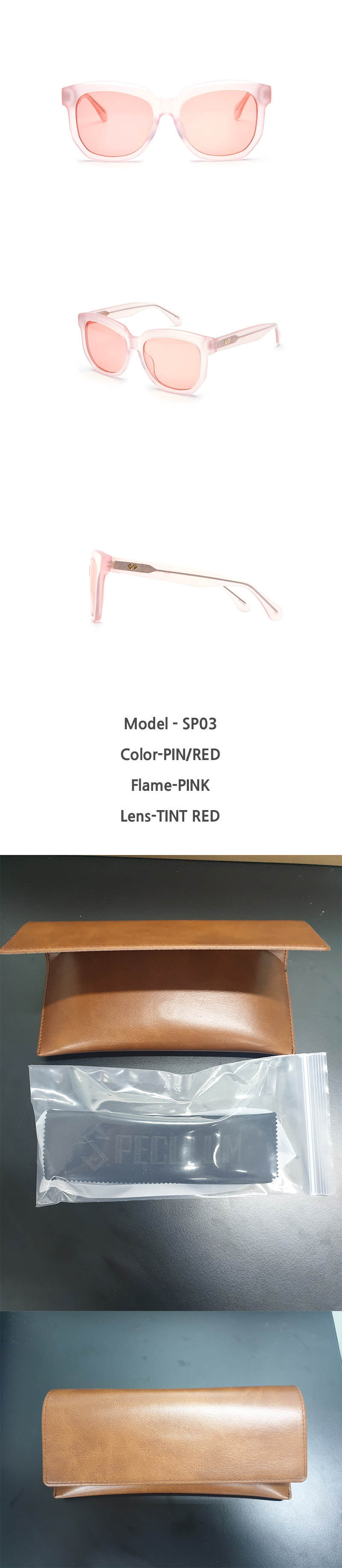 스페쿨룸 선글라스 SP03 PIN/RED 상세이미지
