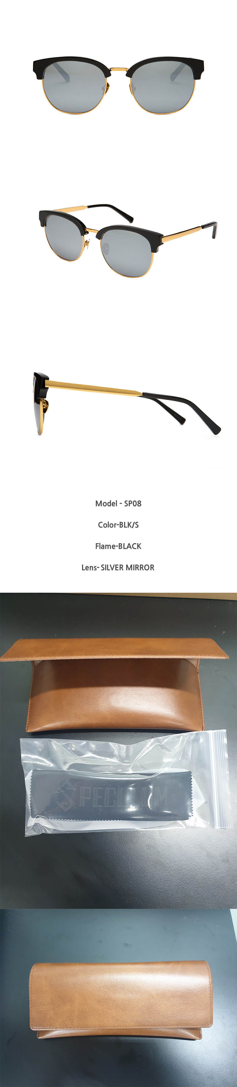 스페쿨룸 선글라스 SP08 BLK/S 상세이미지