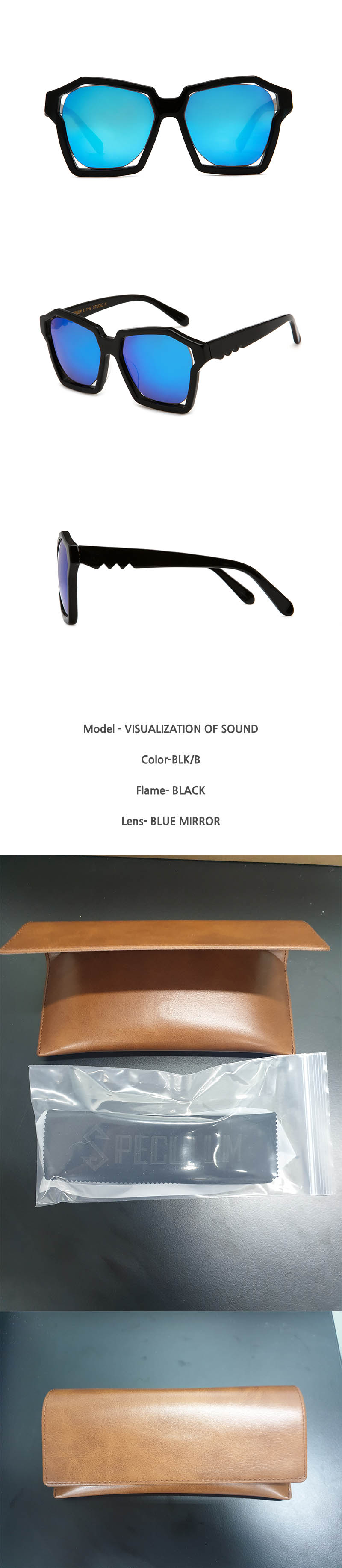스페쿨룸 선글라스 VISUALIZATION OF SOUND BLK/B 상세이미지
