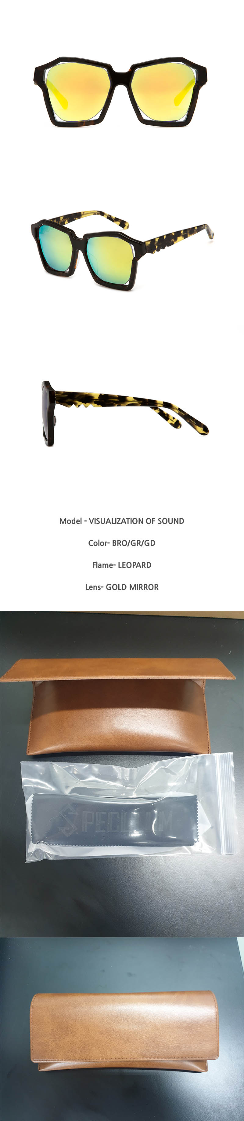 스페쿨룸 선글라스 VISUALIZATION OF SOUND BRO/GR/GD 상세이미지