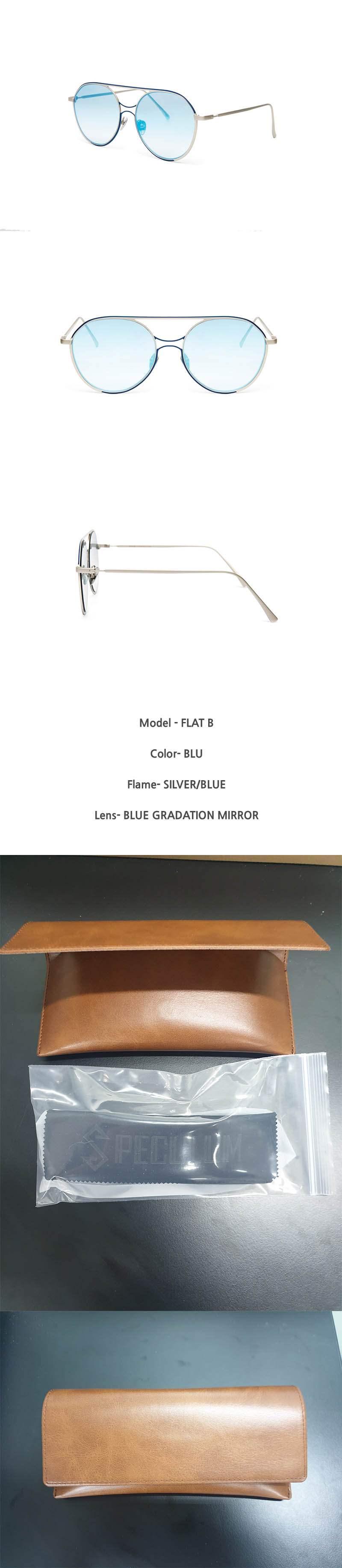 스페쿨룸 선글라스 FLAT B BLU 상세이미지