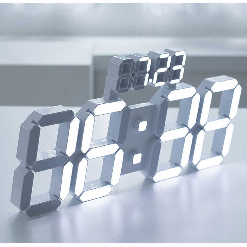 플라이토 3D LED 벽시계 38cm 데이즈 상세이미지