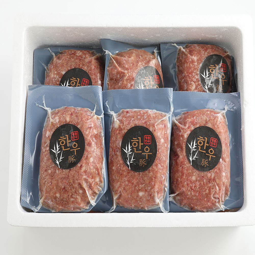 명품본가 수제한우떡갈비 실속형(보자기형) 1.02kg (170g*6ea) 상세이미지