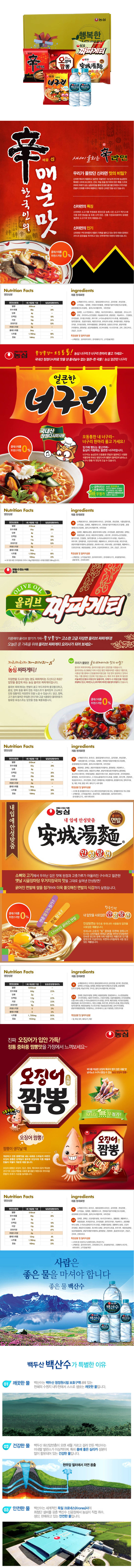 농심 먹거리세트 F형 상세이미지