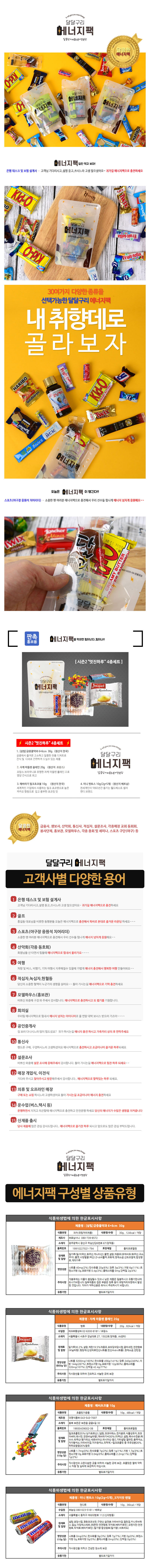 에너지팩 시즌2 달달구리 멋진하루 4종세트 x 10개 상세이미지