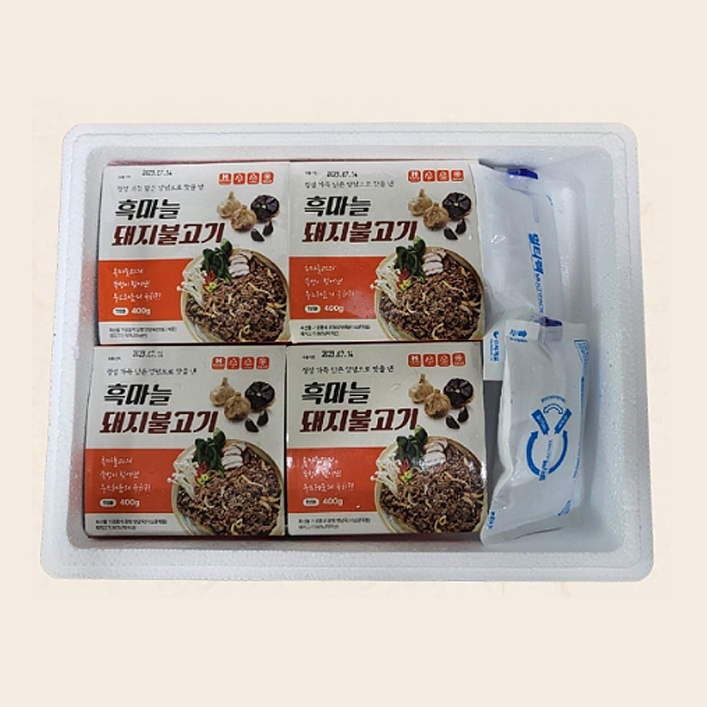 흑마늘 돼지불고기 1.6kg (400g x 4팩) 상세이미지