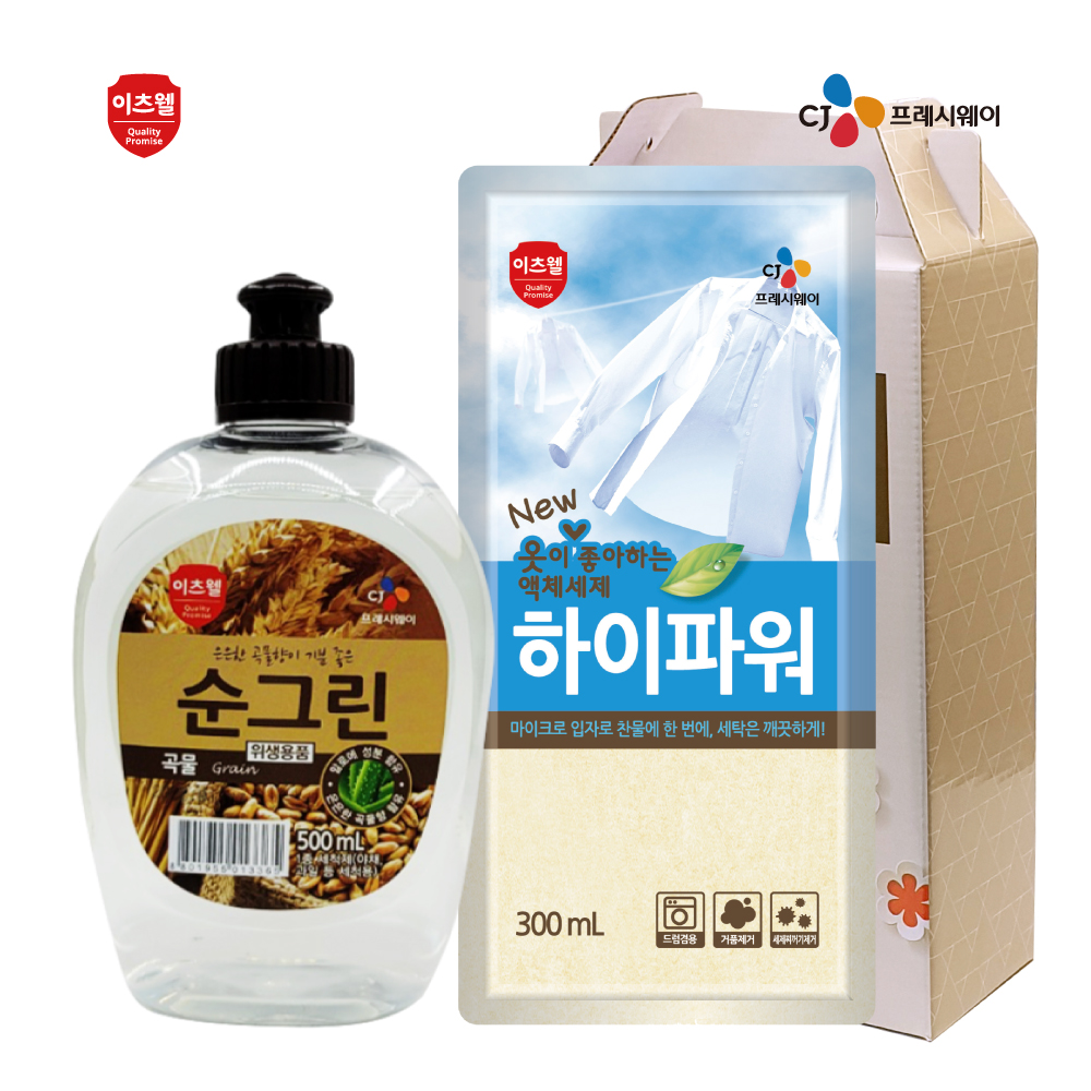 CJ이츠웰 순그린곡물500ml,하이파워 2종세트 상세이미지
