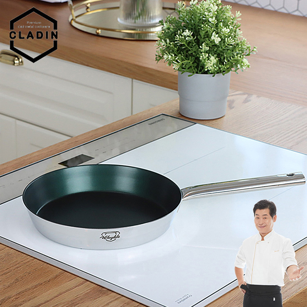 클래딘 이연복셰프 웨이블 스테인레스 후라이팬 24cm 상세이미지