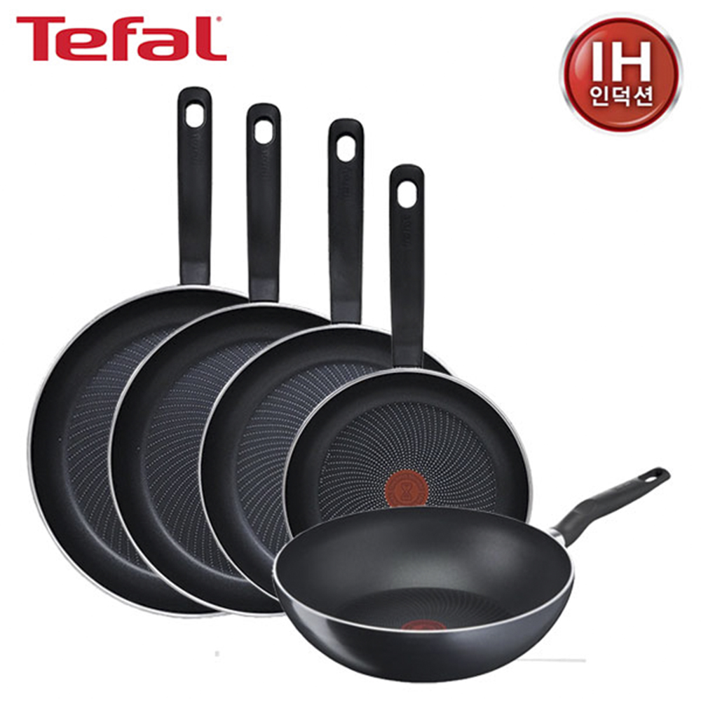 테팔 퍼펙트 쿠킹 다크 인덕션 프라이팬 24cm+28cm+30cm+32cm+멀티팬 28cm 상세이미지