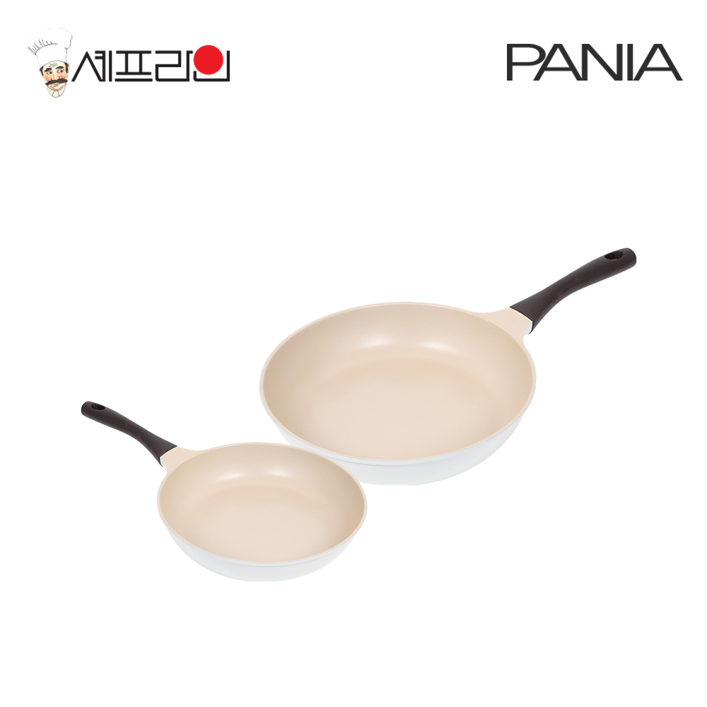 셰프라인 페니아(pania) 인덕션 IH 크림후라이팬 2종세트(20+24) 상세이미지