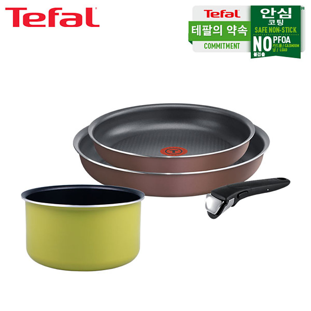 테팔 매직핸즈 로즈 와인 트라이미 3P+쿡인컬러 매직핸즈 냄비 16cm 상세이미지