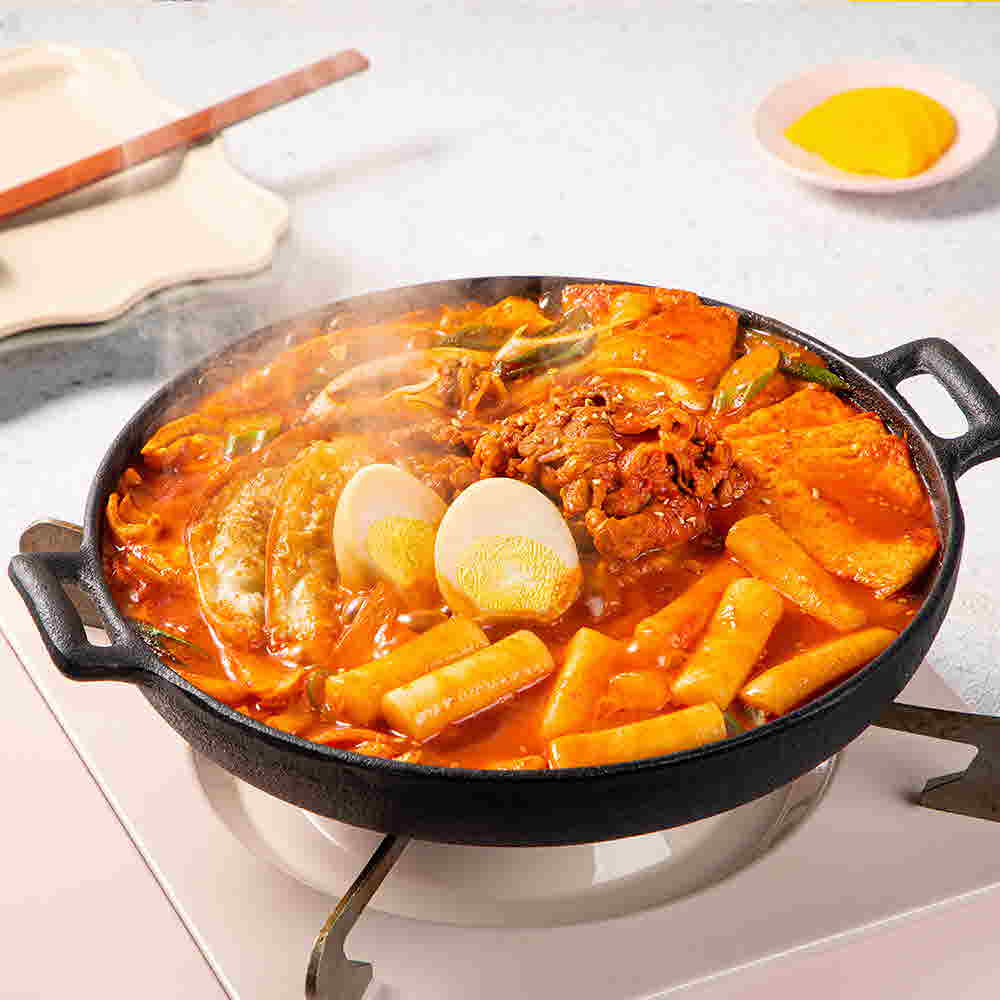 담짜 매콤한 우삼겹 즉석 떡볶이 밀키트 (2인분/1130g) 상세이미지