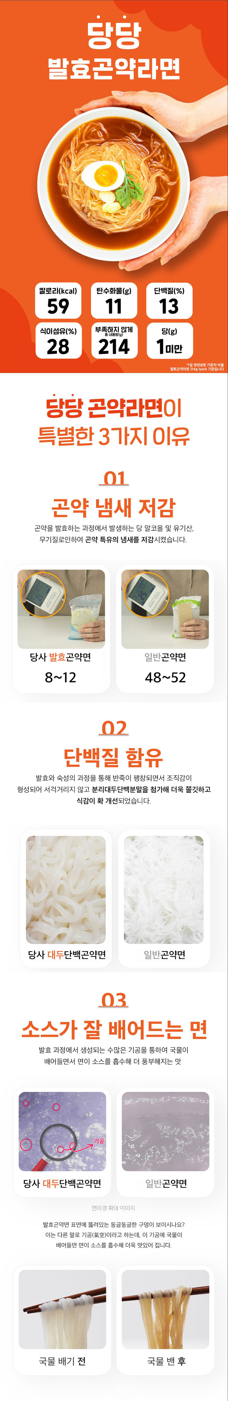 당당곤약라면 30봉지 (1봉*59칼로리)/24년 11월 4일까지 상세이미지