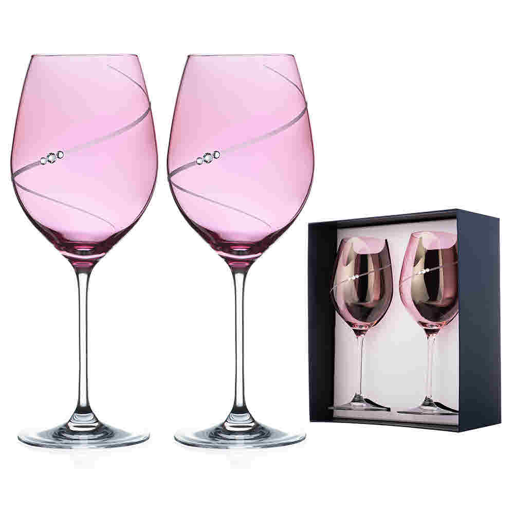 디아망떼 크리스탈 와인잔 핑크 실루엣(레드)470ml x 2 상세이미지