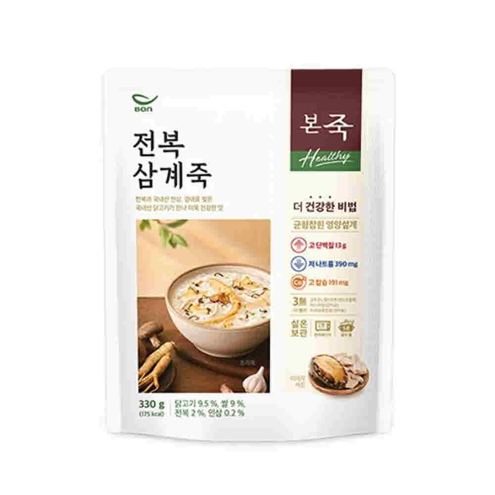 본죽 전복삼계죽 파우치330g 상세이미지