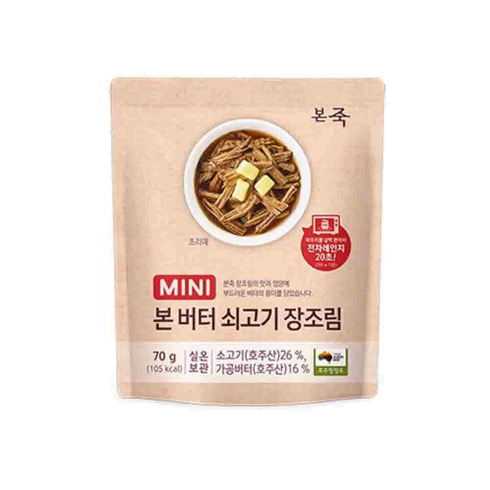 본죽 간편조리 미니 버터 쇠고기 장조림 70g 상세이미지