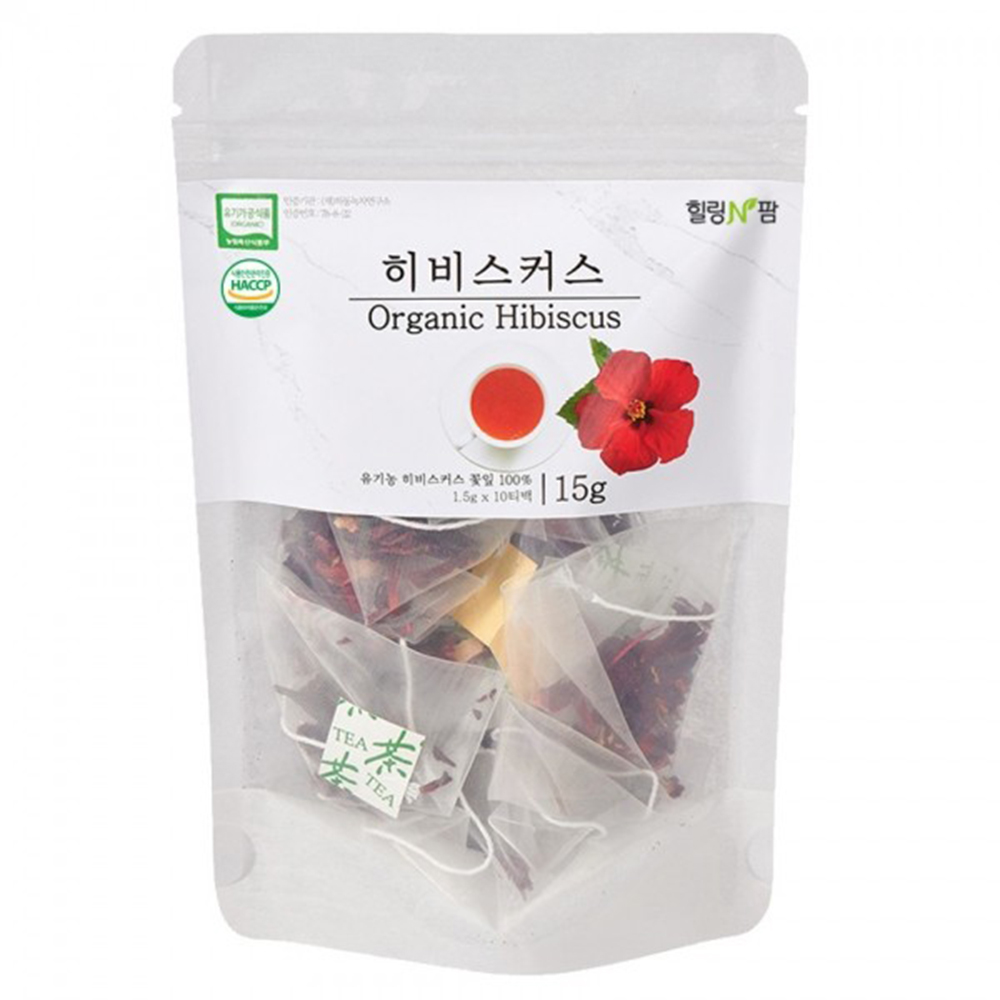 힐링앤팜 유기농 히비스커스 1.5gx10t 상세이미지